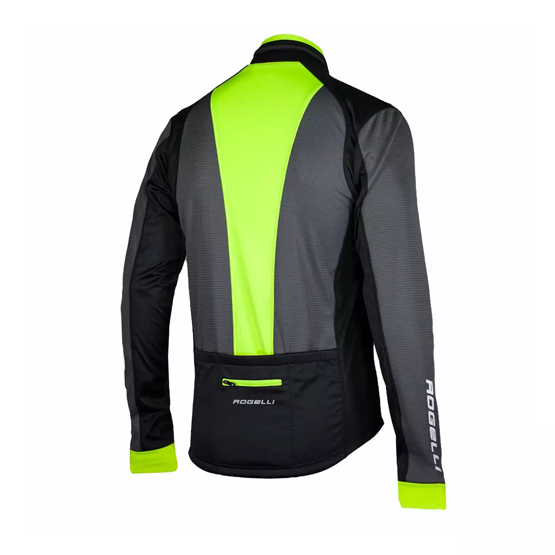 Jachetă de ciclism ROGELLI TRANI Softshell 003.107 negru-fluor