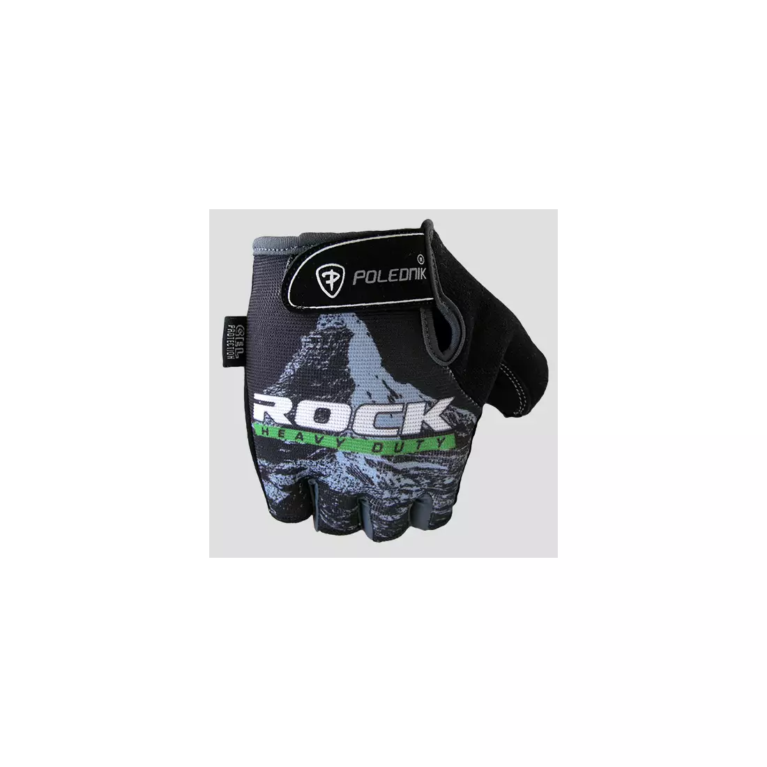 Mănuși de ciclism POLEDNIK ROCK, culoare: negru