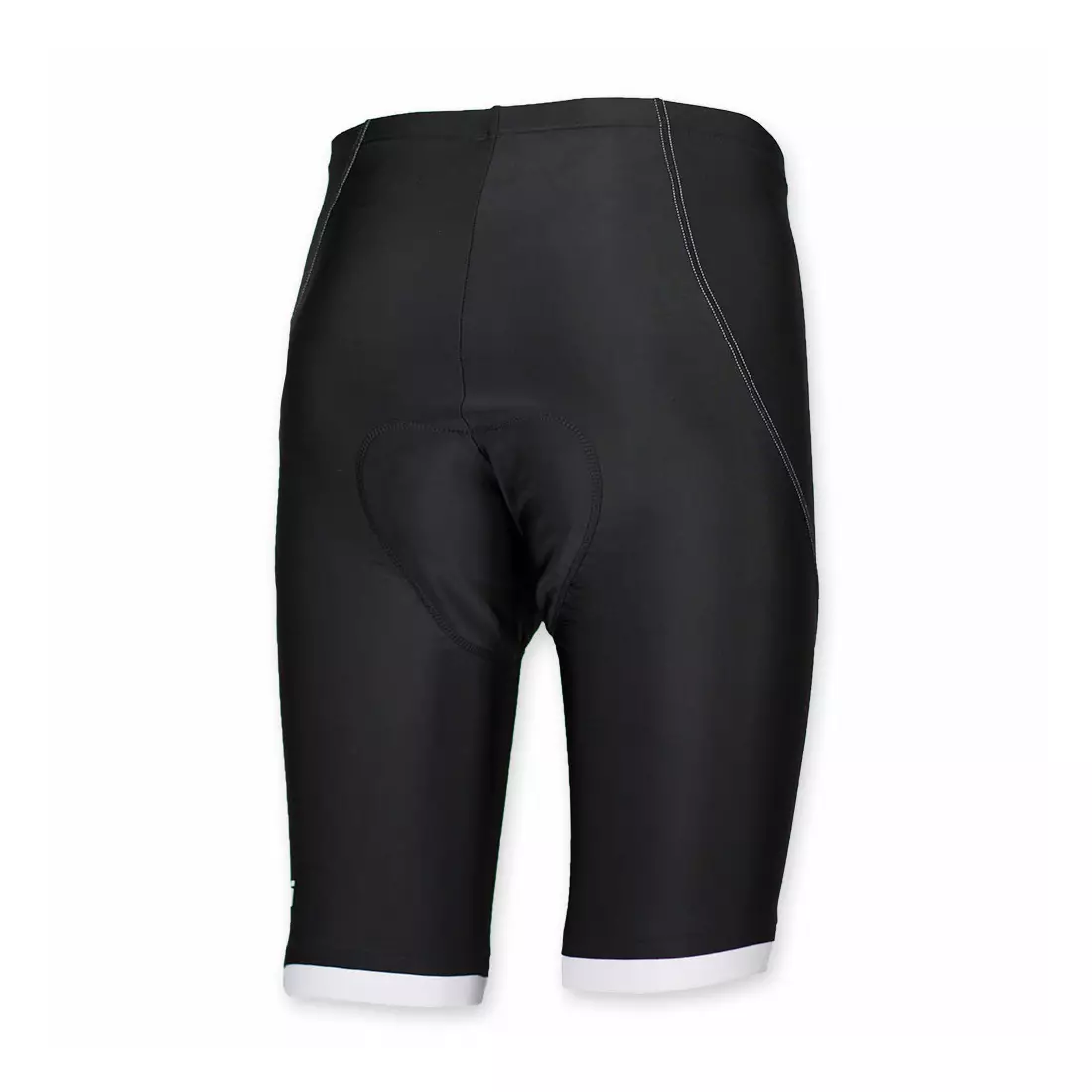 Pantaloni scurți ciclism bărbați ROGELLI BIKE 002.408 POSADA, fără bretele, alb-negru