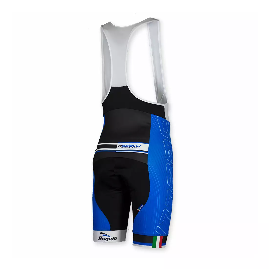 Pantaloni scurți pentru ciclism bărbați ROGELLI BIKE 002.439 ANDRANO, culoare: negru și albastru