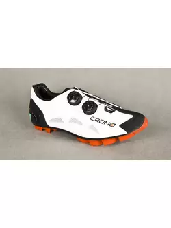 Pantofi de ciclism MTB CRONO EXTREMA2 NYLON - culoare: alb