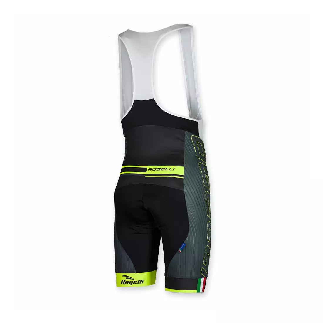 ROGELLI BIKE 002.4387 Pantaloni scurți pentru ciclism bărbați ANDRANO, culoare: negru și fluor