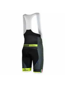 ROGELLI BIKE 002.4387 Pantaloni scurți pentru ciclism bărbați ANDRANO, culoare: negru și fluor