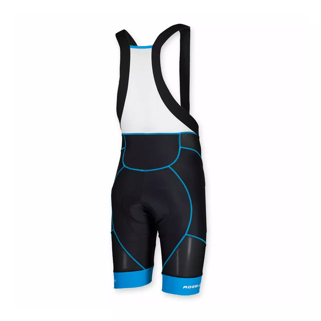 ROGELLI BIKE 002.449 PORRENA pantaloni scurți pentru ciclism bărbați, bretele, culoare: negru și albastru