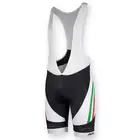 ROGELLI BIKE 002.955 TEAM pantaloni scurți de ciclism alb-negru