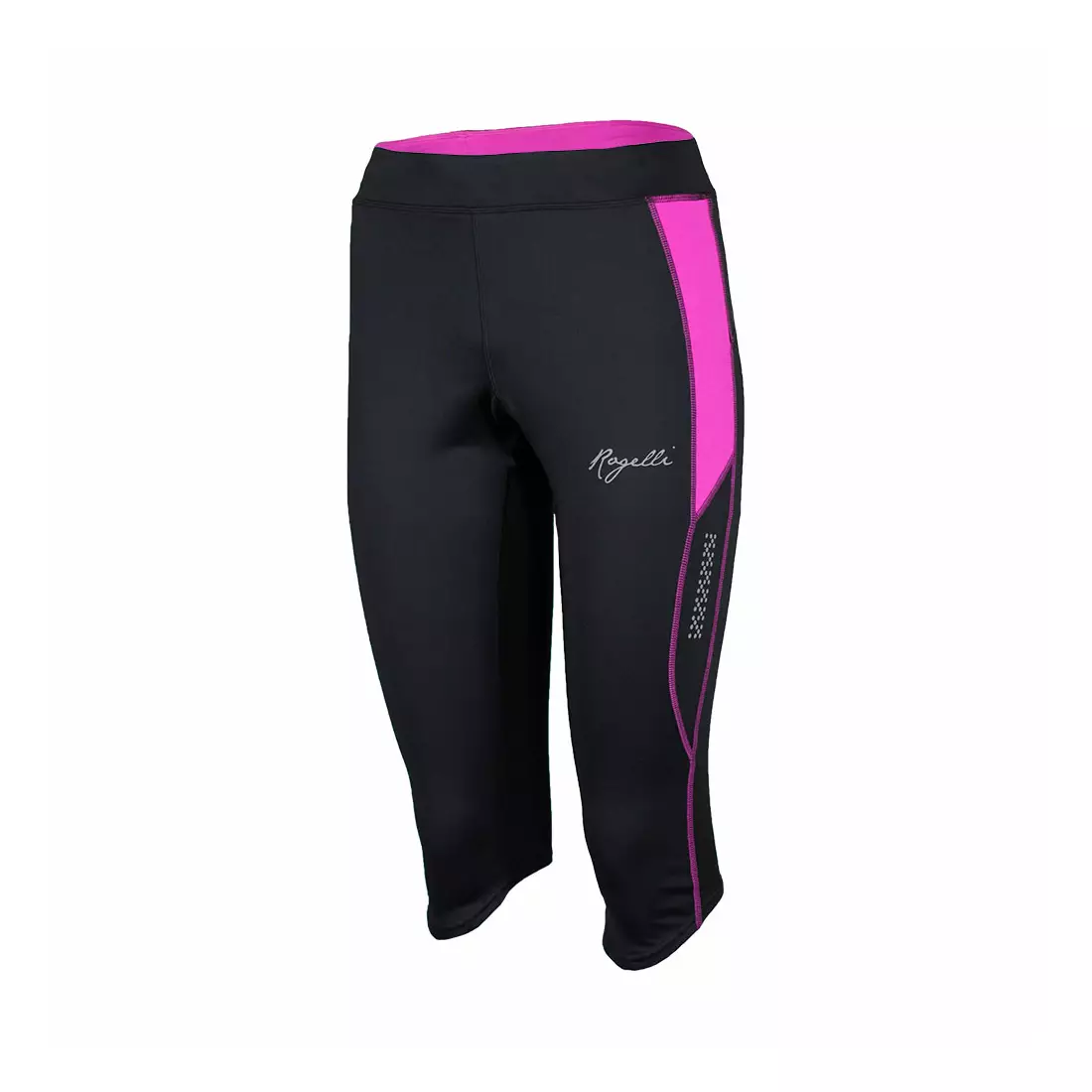 ROGELLI RUN CAPRI AIDA - pantaloni scurți de alergare damă 840.751, negru și roz