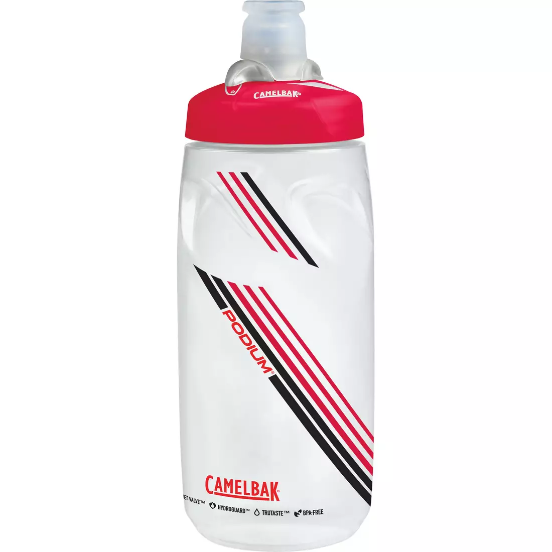 Sticla de apă pentru bicicletă Camelbak SS17 Podium 21oz / 620 ml Clear Red