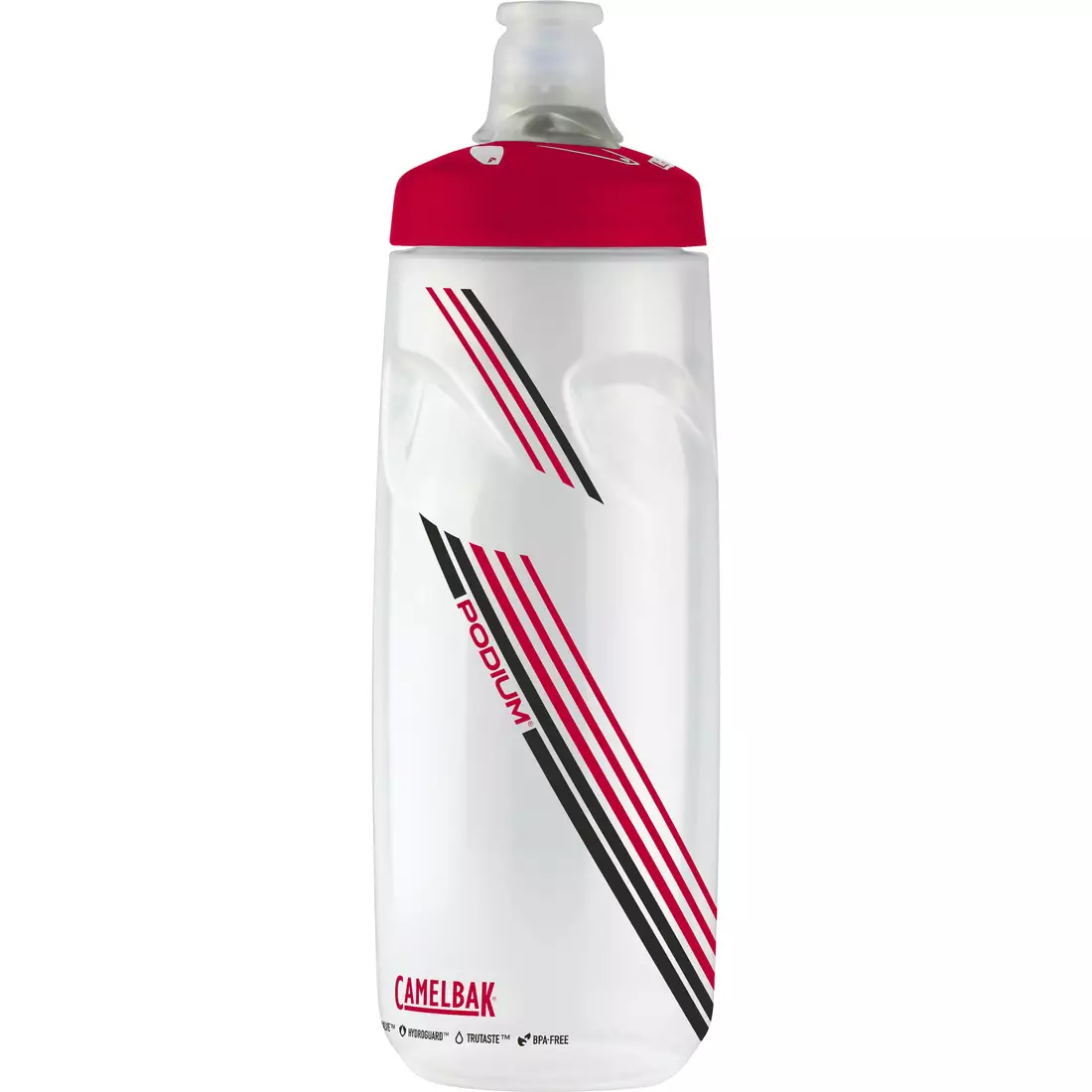 Sticla de apă pentru bicicletă Camelbak SS18 Podium 24oz/ 710 ml Roșu Transparent