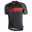 Tricou de ciclism ROGELLI ANDRANO, negru-rosu