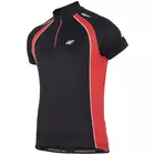 Tricou de ciclism pentru bărbați 4F RKM002-negru și roșu