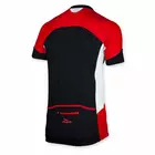 Tricou pentru ciclism bărbați ROGELLI RECCO, negru și roșu