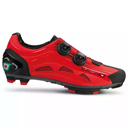 CRONO EXTREMA2-16 NYLON pantofi de ciclism MTB, roșu
