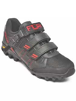 FLR Bushmaster PRO pantofi de ciclism pentru turism, VIBRAM, negru