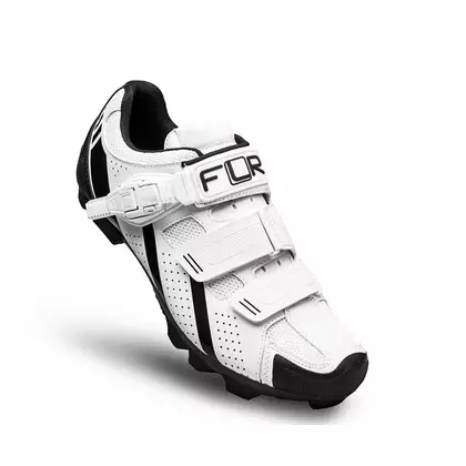 FLR F-65 Pantofi pentru biciclete MTB, alb