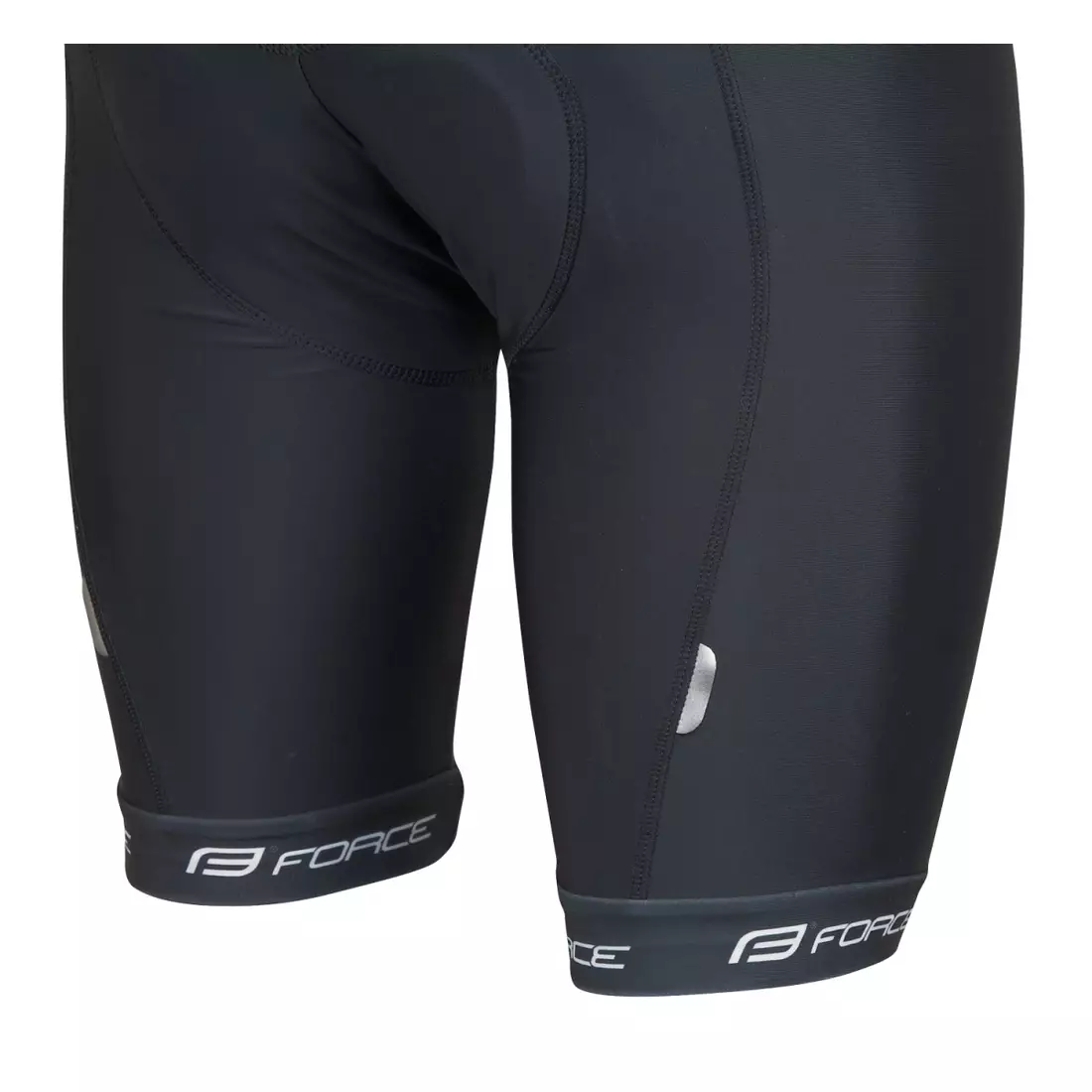 FORCE pantaloni scurți de ciclism cu bretele B45 negru 900285 