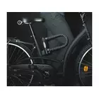 Închizător pentru bicicletă MASTERLOCK 8195 U-LOCK 13mm 110mm 210mm cauciuc acoperit cu reflex, negru MRL-8195EURDPROREF SS16