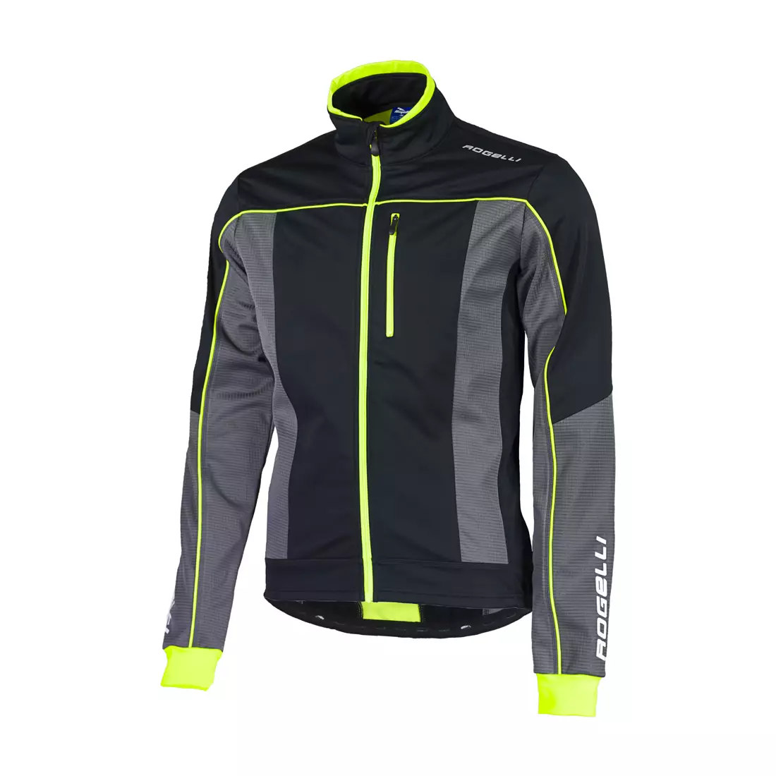 Jachetă de ciclism softshell de iarnă ROGELLI TRANI 2.0 003.113 negru-fluor