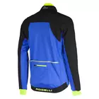 Jachetă de iarnă pentru ciclism ROGELLI TRABIA Softshell, negru-albastru-fluor 003.115