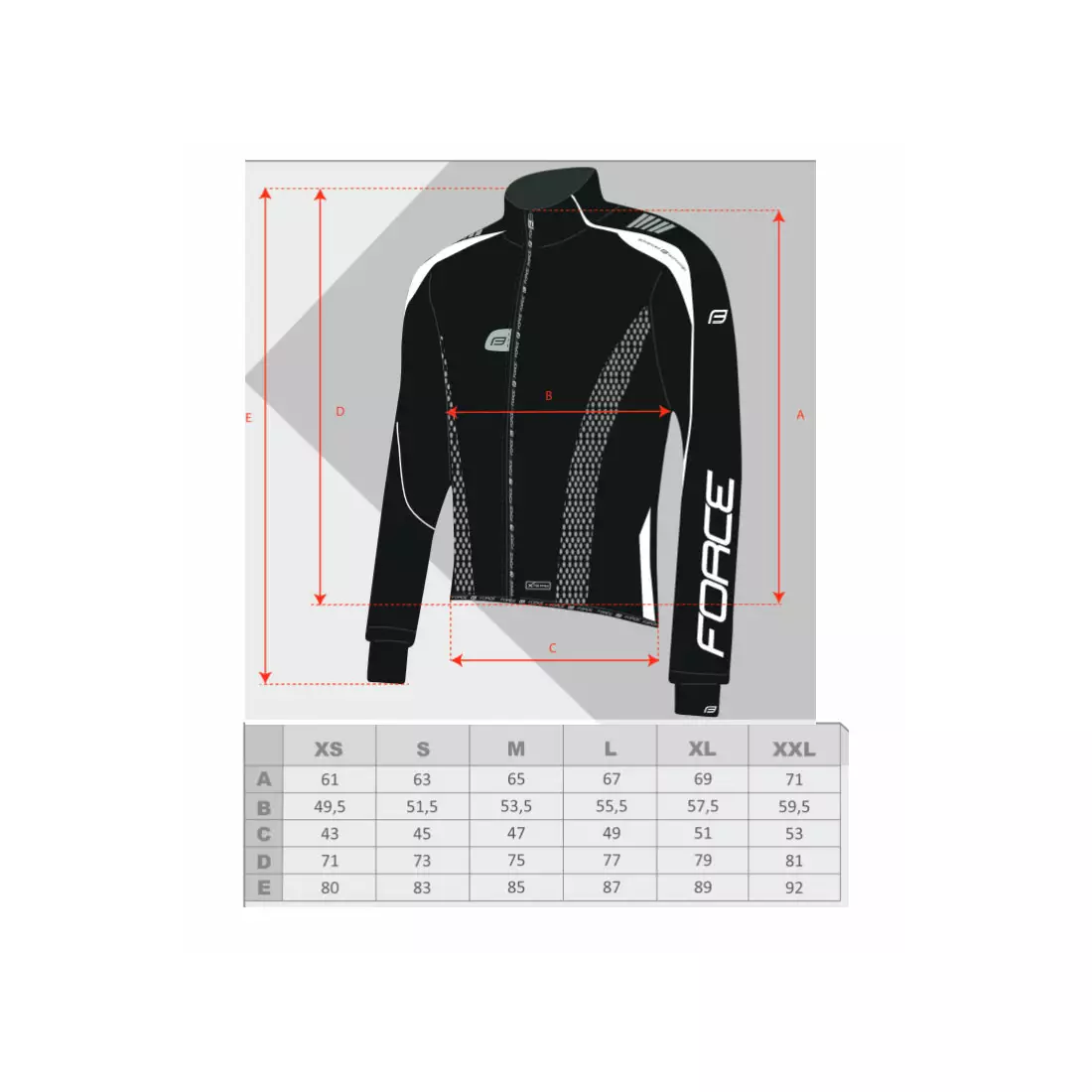Jachetă pentru biciclete softshell FORCE X72 PRO pentru bărbați alb-negru 90001