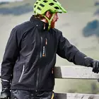 Jachetă pentru ciclism TENN OUTDOORS SWIFT, impermeabilă, cu glugă, neagră
