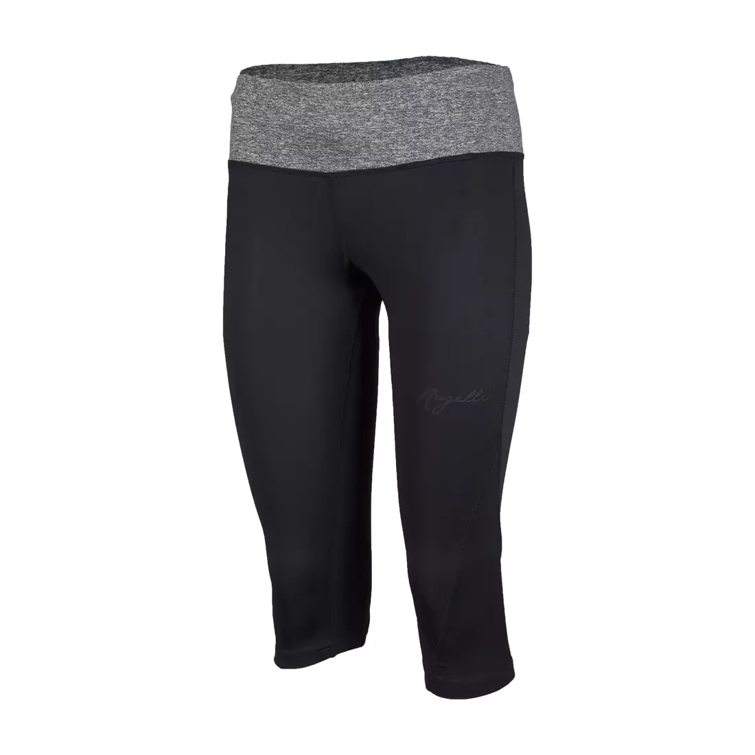ROGELLI RUN ROSELLA pantaloni scurți sport pentru femei 3/4, culoare: negru și gri