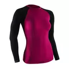 TERVEL COMFORTLINE 2002 - tricou termic dama, maneca lunga, culoare: roz (carmin)-negru