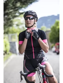 Tricou de ciclism dama ROGELLI MANICA ROSA 010.136, negru si roz