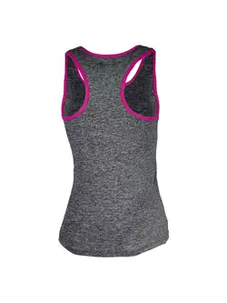 Tricou/top pentru alergare damă ROGELLI RUN SALIMA 840.263, culoare: gri-roz