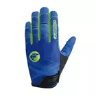 CHIBA mănuși de ciclism TWISTER, albastru 30737