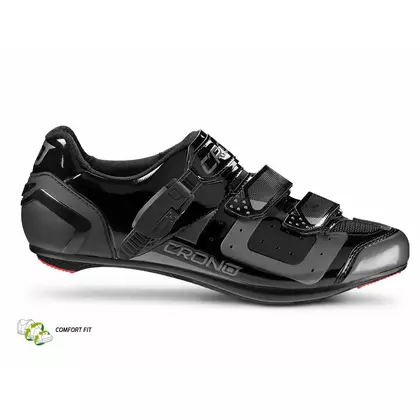 CRONO CR3 nylon - pantofi de ciclism de șosea, negru