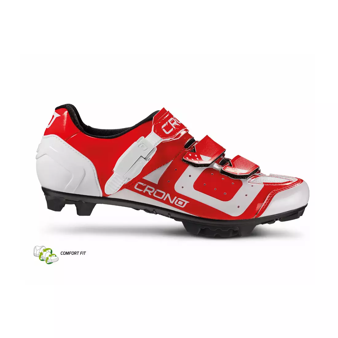 CRONO CX3 nylon - Pantofi de ciclism MTB, roșu