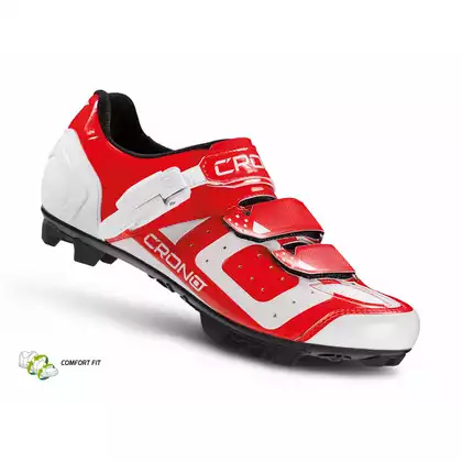 CRONO CX3 nylon - Pantofi de ciclism MTB, roșu