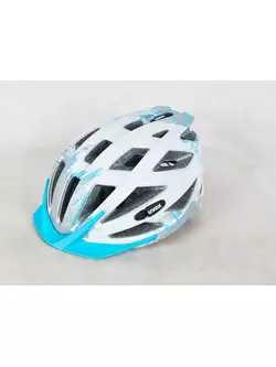 Casca de bicicleta UVEX AIR WING alb, argintiu si albastru
