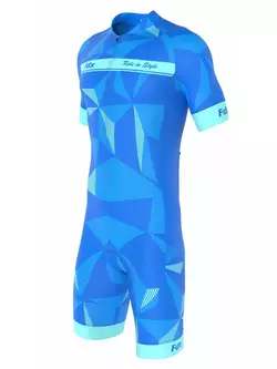 Costum de ciclism dintr-o bucată FDX 1270, albastru