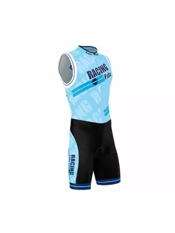 Costum de triatlon FDX 1050 negru și albastru