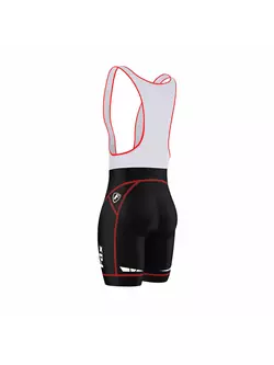 FDX 970 pantaloni scurți de bărbați pentru ciclism cu ham, negru și roșu