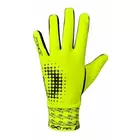FORCE EXTRA mănuși de ciclism - licra izolată - fluor galben