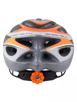 FORCE HAL casca de bicicleta negru-portocaliu-alb