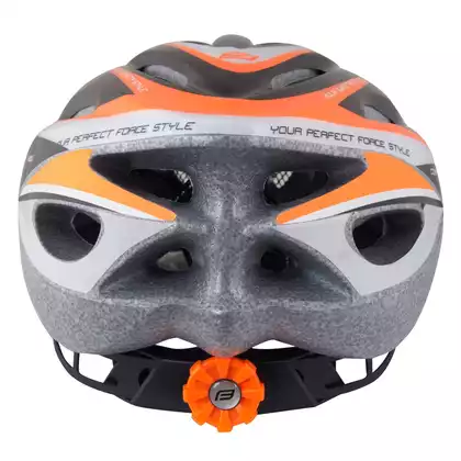 FORCE HAL casca de bicicleta negru-portocaliu-alb