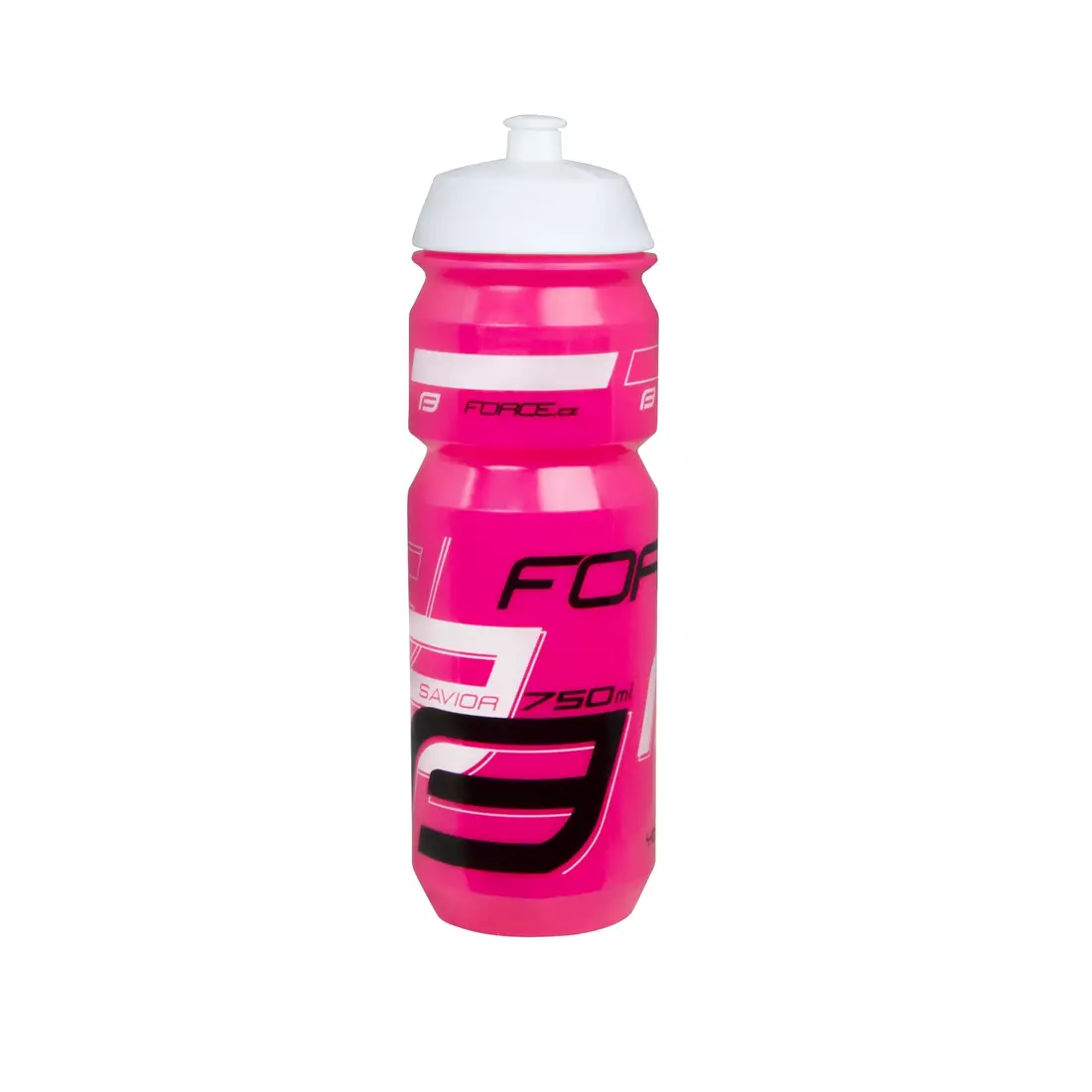 FORCE SAVIOR 0,75L sticlă de apă pentru bicicletă pink/white 25225