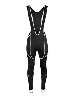 FORCE pantaloni pentru ciclism de iarnă Z70, softshell, gel insert 90041