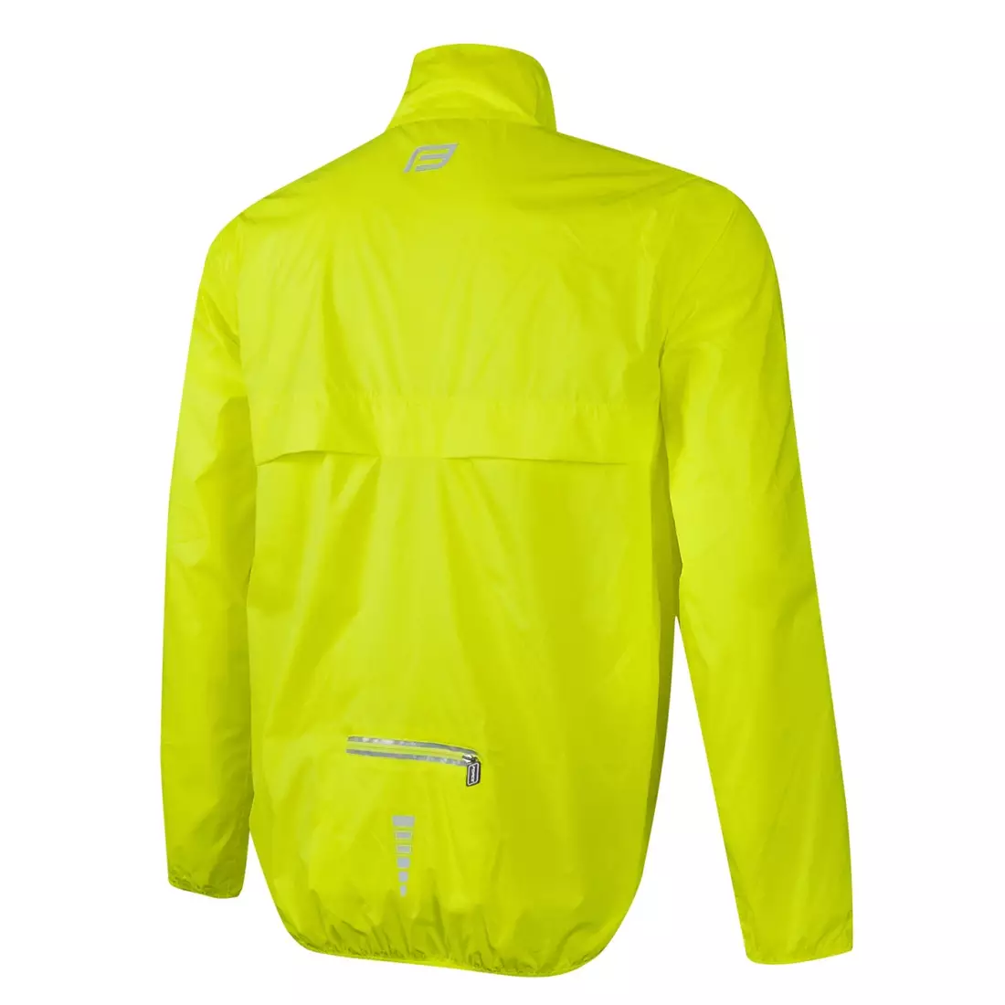 Jachetă de ciclism ușoară, rezistentă la ploaie FORCE X48, fluor 899795
