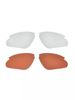Ochelari FORCE AIR cu lentile înlocuibile, alb și roșu 91043