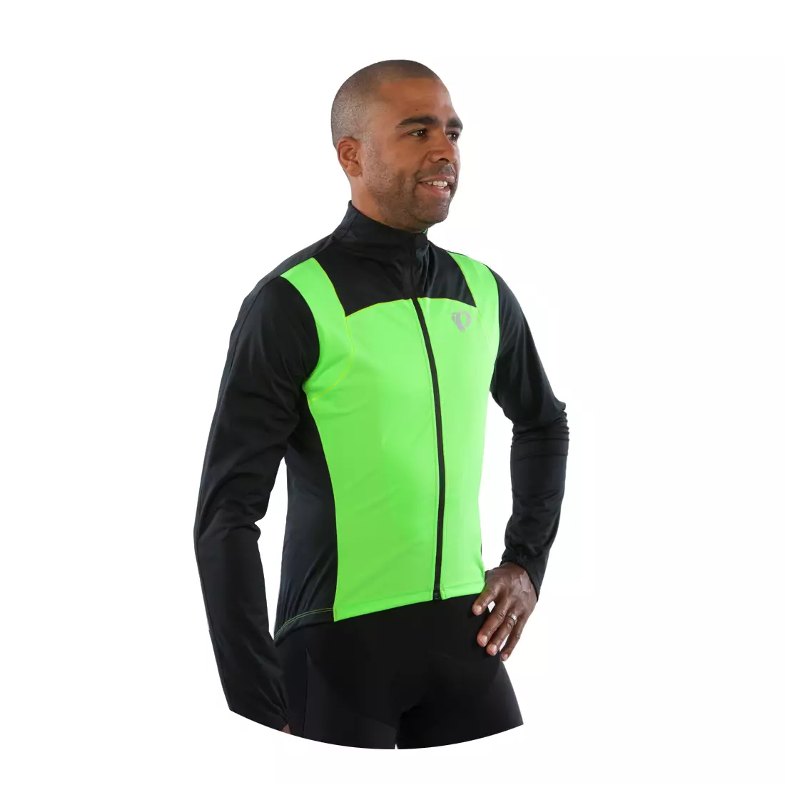 PEARL IZUMI PRO PURSUIT jachetă de vânt softshell ușoară 111316044TM verde fluo/negru