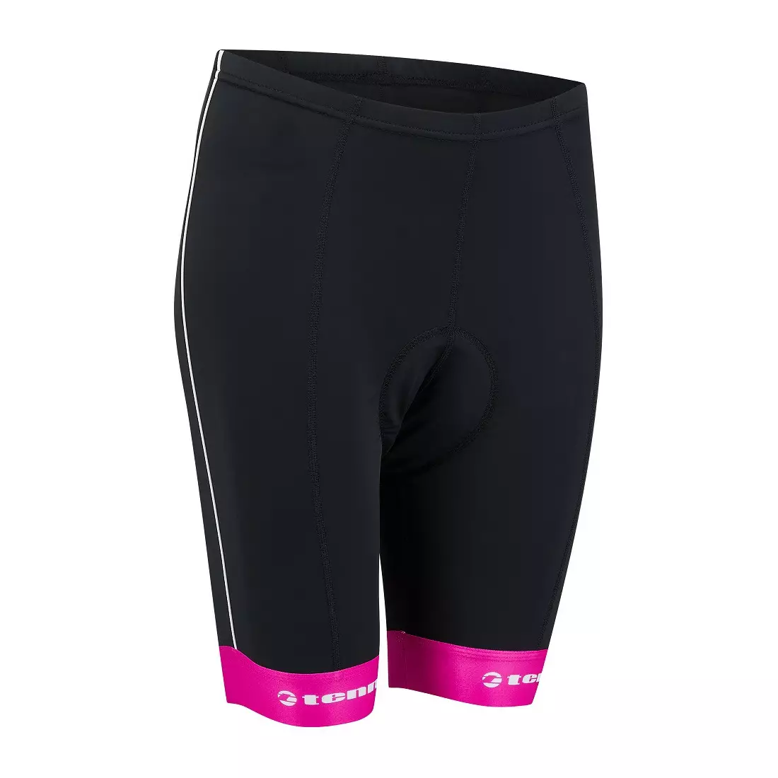 Pantaloni scurți pentru ciclism pentru femei TENN OUTDOORS COOLflo+, negru și roz