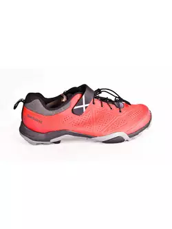 Pantofi de ciclism și trekking SHIMANO SH-MT500, roșii