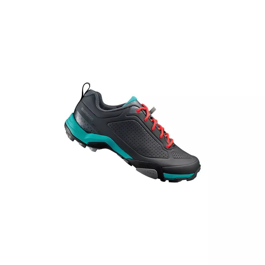 SHIMANO SH-MT300 - pantofi de ciclism trekking pentru femei, culoare: negru și verde