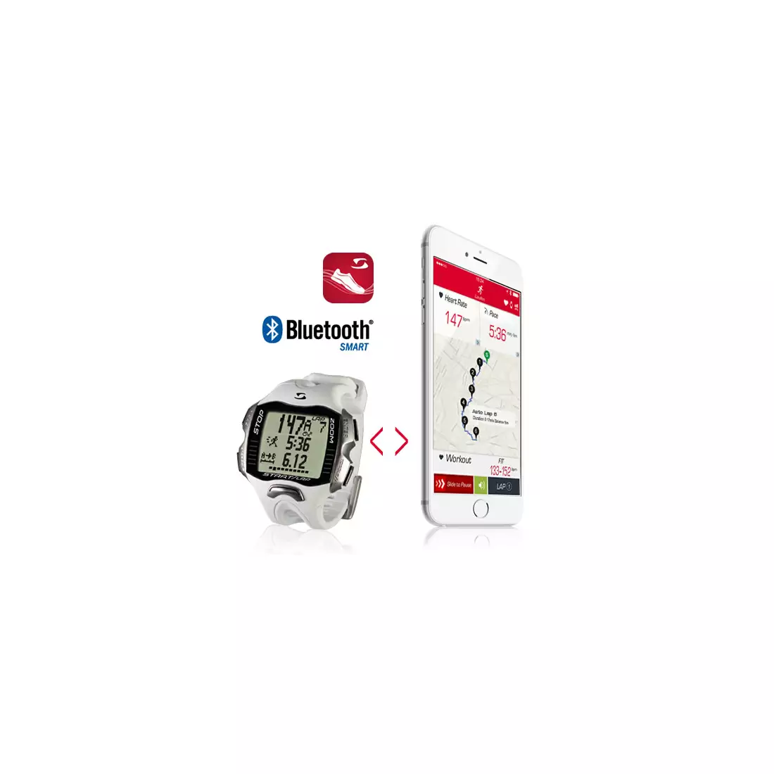 SIGMA RC MOVE monitor de ritm cardiac bluetooth alb