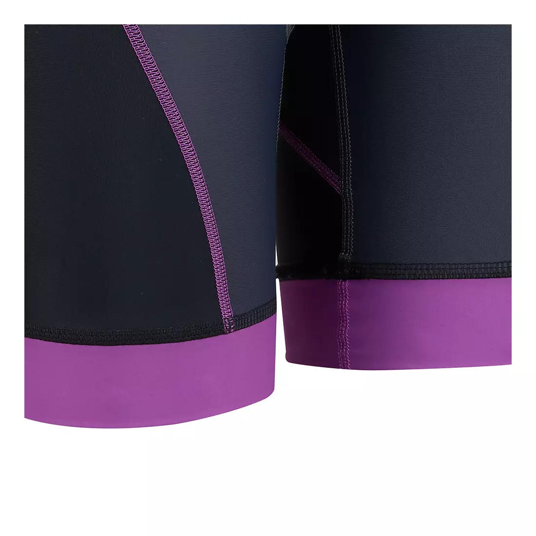 TENN OUTDOORS Pantaloni scurți pentru ciclism pentru femei VIPER+ 2.0 negru și violet