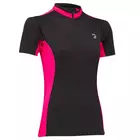 Tricou de ciclism Coolflo pentru femei TENN OUTDOORS, negru și roz